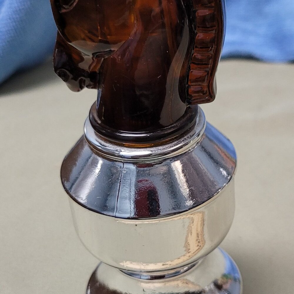 Vintage Avon Knight chess piece collectible bottle